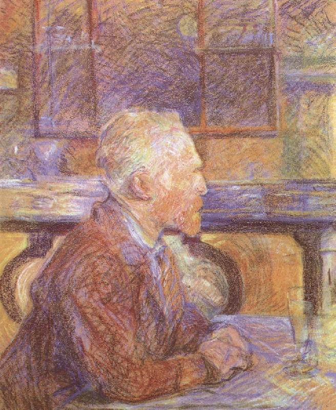 Henri de toulouse-lautrec Portrait of Vincent van Gogh France oil painting art
